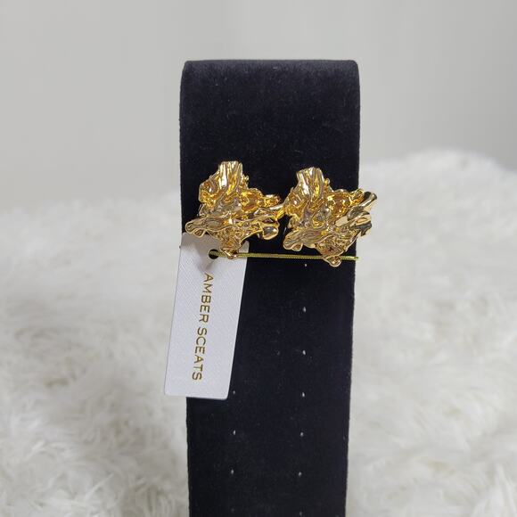 Amber Sceats Reese 24k gold plated Earrings - Picture 1 of 5